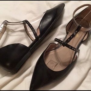Seychelles black flat shoes 7.5 anthropology